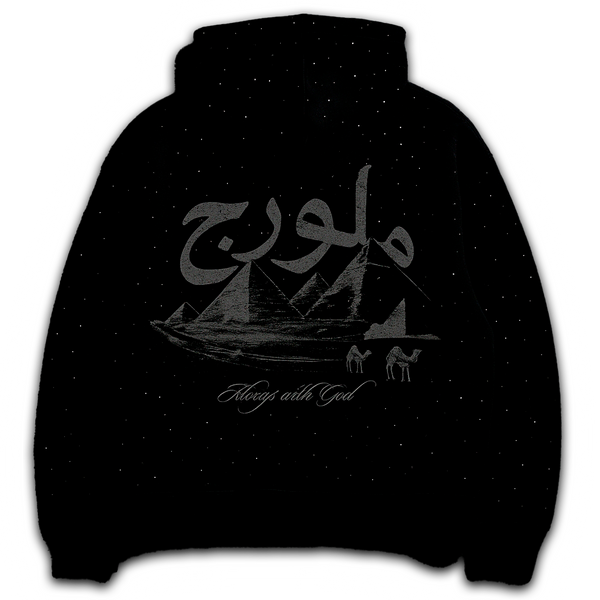 BLACK EXODO RHINESTONE HOODIE